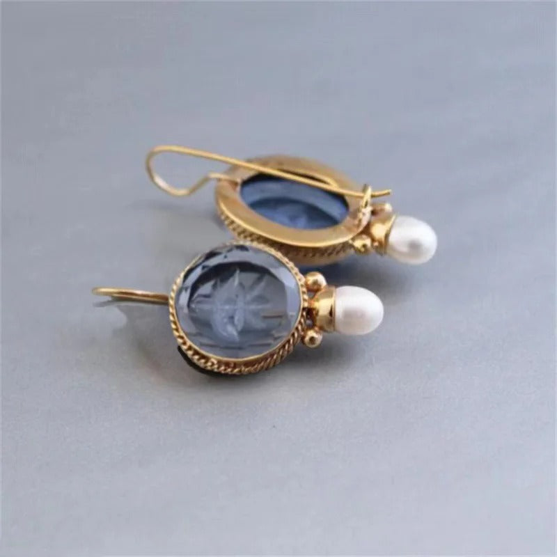 Boucles d'oreilles vintage Sophia en perles classiques