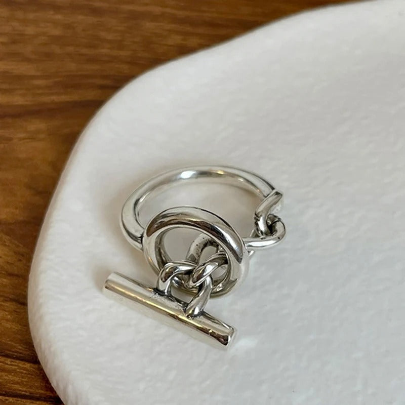 Bague design en argent 925