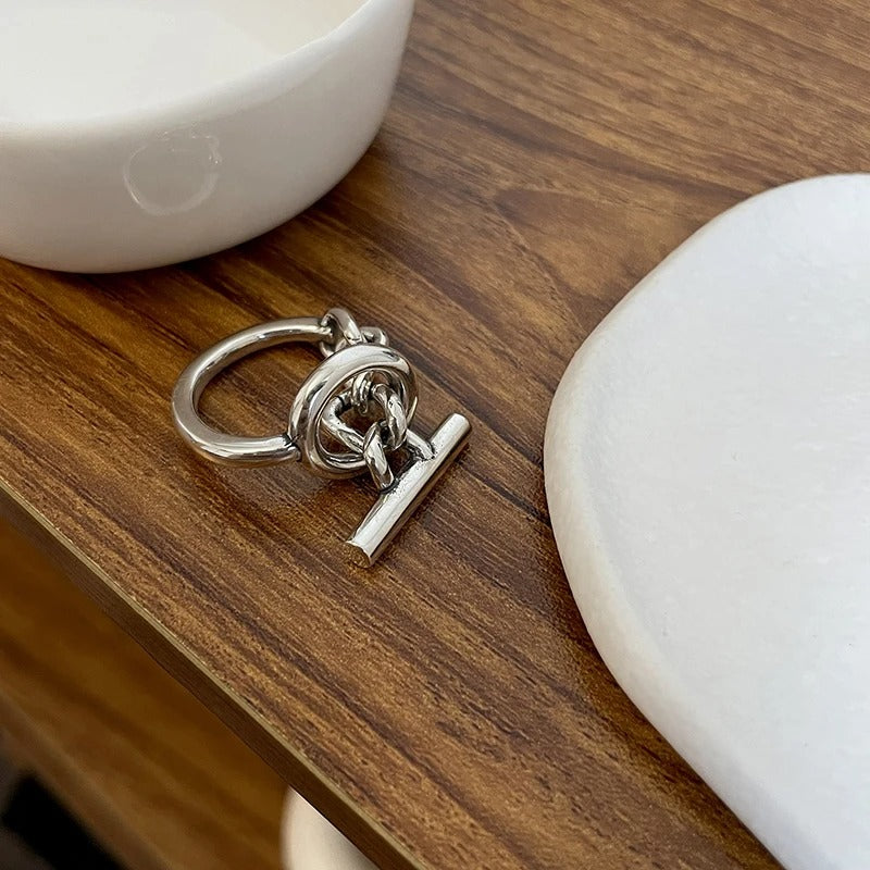 Bague design en argent 925