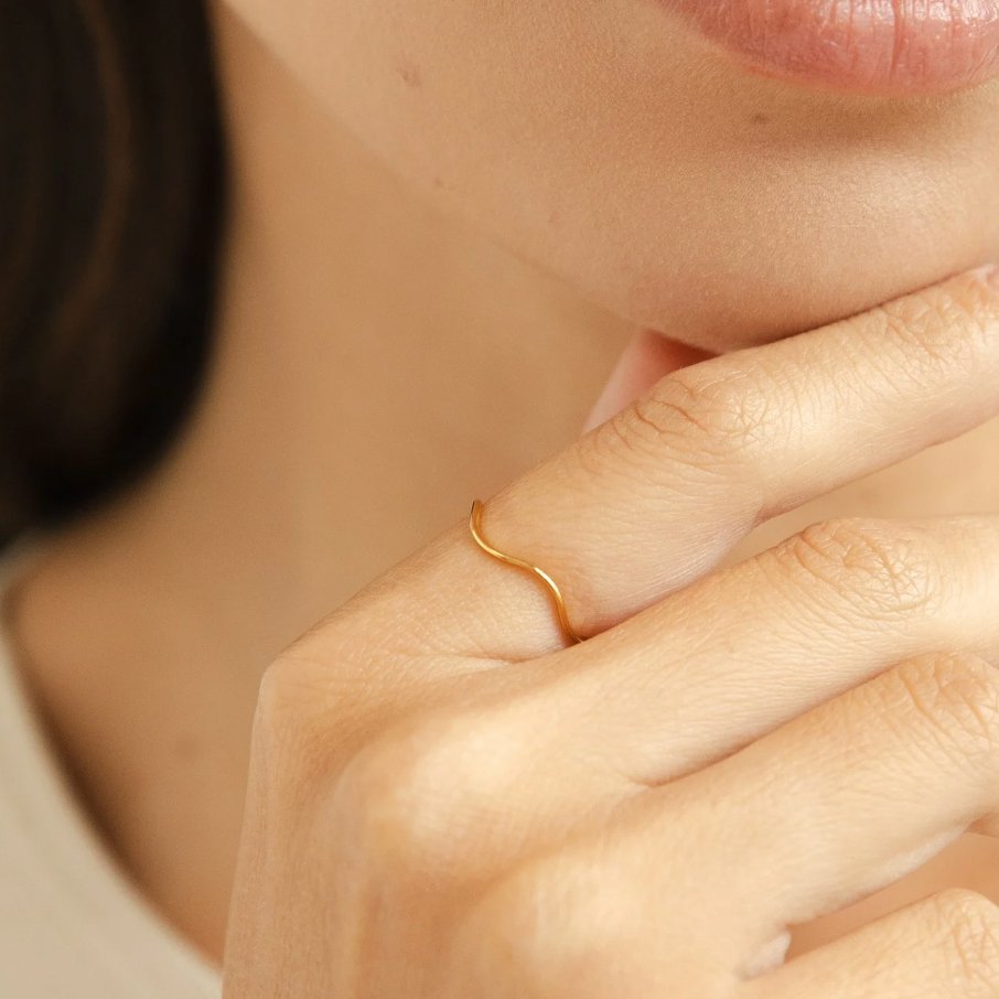 Bague empilable en or Tina